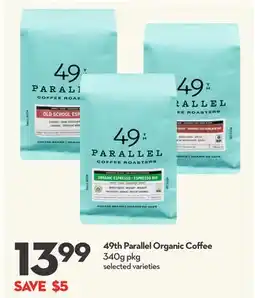 Longo's 49th Parallel Organic Coffee offer