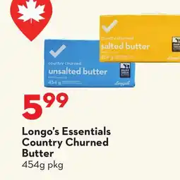 Longo's Longo's Essentials Country Churned Butter offer