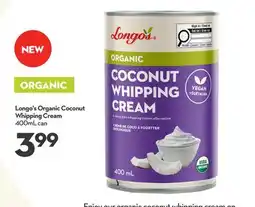 Longo's Longo's Organic Coconut Whipping Cream offer