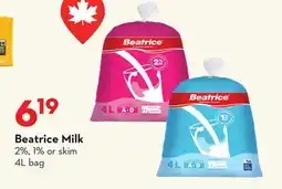 Longo's Beatrice Milk offer