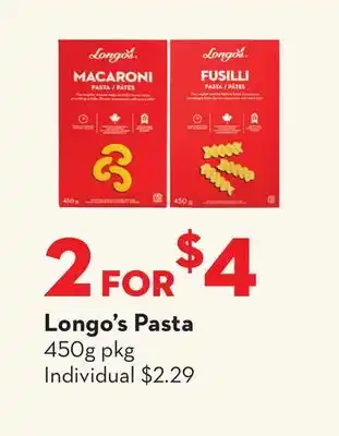 Longo's Longo's Pasta offer