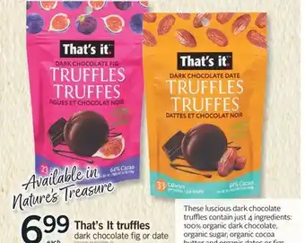 Fortinos THAT'S IT TRUFFLES offer