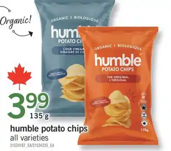 Fortinos HUMBLE POTATO CHIPS, 135 G offer