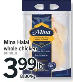 Fortinos MINA HALAL WHOLE CHICKEN offer