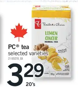 Fortinos PC TEA, 20'S offer