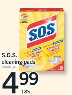 Fortinos S.O.S. CLEANING PADS, 18's offer