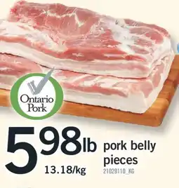 Fortinos PORK BELLY PIECES offer