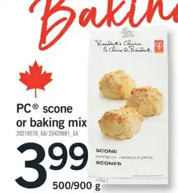 Fortinos PC SCONE OR BAKING MIX, 500/900 g offer