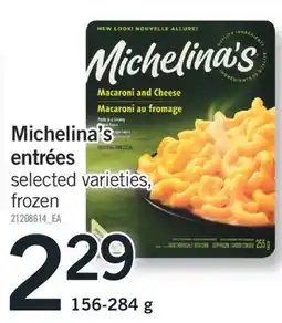 Fortinos MICHELINA'S ENTRÉES, 156-284 g offer