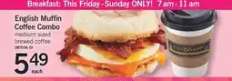 Fortinos ENGLISH MUFFIN COFFEE COMBO offer
