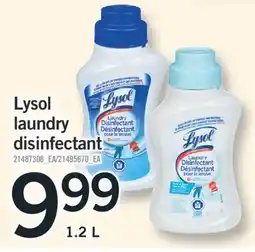 Fortinos LYSOL LAUNDRY DISINFECTANT, 1.2 L offer
