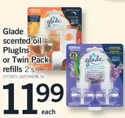 Fortinos GLADE SCENTED OIL PLUGINS OR TWIN PACK REFILLS, 2' S offer