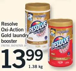 Fortinos RESOLVE OXI-ACTION GOLD GOLD LAUNDRY BOOSTER, 1.38 kg offer