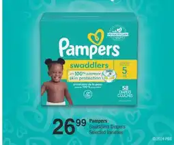 Fortinos PAMPERS SWADDLERS DIAPERS offer