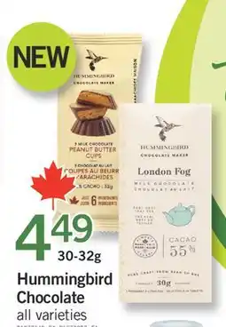 Fortinos HUMMINGBIRD CHOCOLATE, 30-32G offer