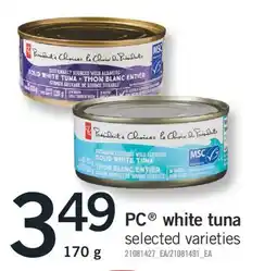 Fortinos PC WHITE TUNA, 170 G offer
