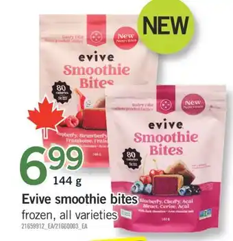 Fortinos EVIVE SMOOTHIE BITES, 144 G offer