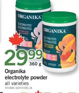 Fortinos ORGANIKA ELECTROLYTE POWDER, 360 G offer