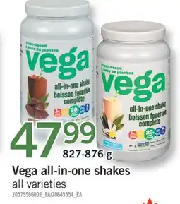 Fortinos VEGA ALL-IN-ONE SHAKES, 827-876 G offer