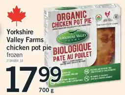 Fortinos YORKSHIRE VALLEY FARMS CHICKEN POT PIE, 700 g offer
