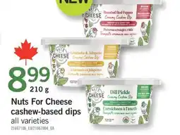 Fortinos NUTS FOR CHEESE CASHEW-BASED DIPS, 210 G offer