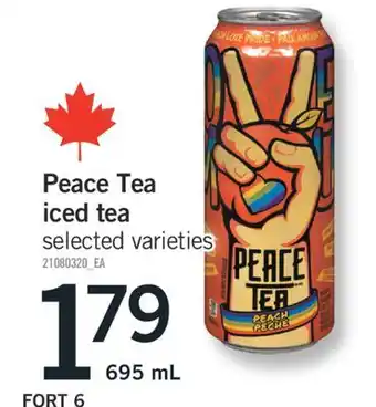 Fortinos PEACE TEA ICED TEA, 695 mL offer