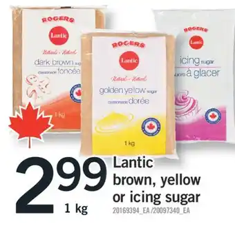 Fortinos LANTIC BROWN, YELLOW OR ICING SUGAR, 1 Kg offer