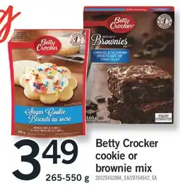 Fortinos BETTY CROCKER COOKIE OR BROWNIE MIX, 265-550 g offer