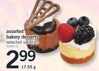 Fortinos ASSORTED BAKERY DESSERTS, 17-55 g offer