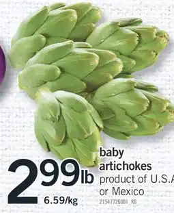 Fortinos BABY ARTICHOKES offer