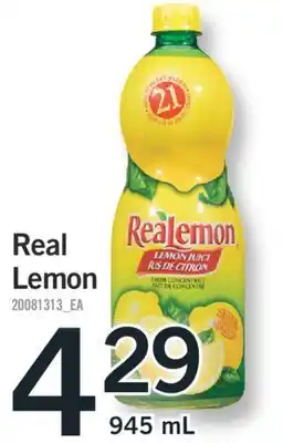 Fortinos REAL LEMON, 945 mL offer