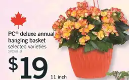 Fortinos PC DELUXE ANNUAL HANGING BASKET, 11 INCH offer