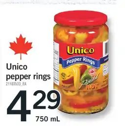 Fortinos UNICO PEPPER RINGS, 750 mL offer