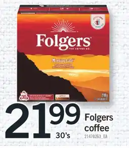 Fortinos FOLGERS COFFEE, 30's offer