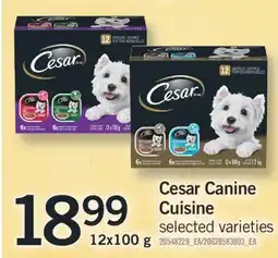Fortinos CESAR CANINE CUISINE, 12x100 g offer