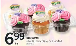Fortinos CUPCAKES, 6's offer