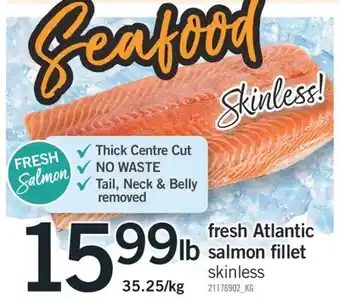 Fortinos FRESH ATLANTIC SALMON FILLET offer