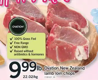Fortinos OVATION NEW ZEALAND LAMB LOIN CHOPS offer