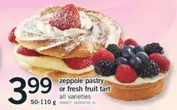 Fortinos ZEPPOLE PASTRY OR FRESH FRUIT TART, 50-110 g offer