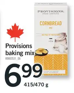 Fortinos PROVISIONS BAKING MIX, 415/470 g offer