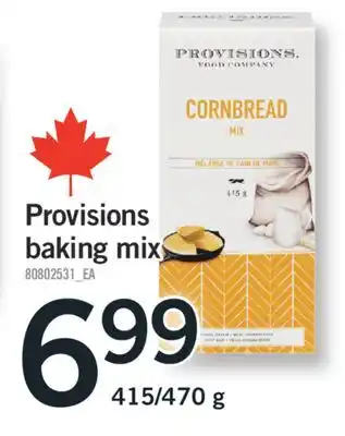 Fortinos PROVISIONS BAKING MIX, 415/470 g offer