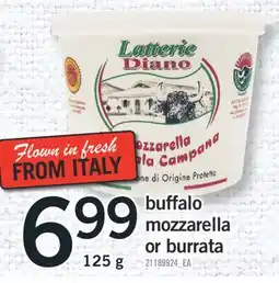 Fortinos BUFFALO MOZZARELLA OR BURRATA, 125 g offer