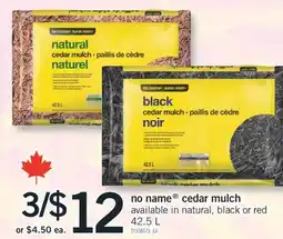 Fortinos NO NAME CEDAR MULCH, 42.5 L offer