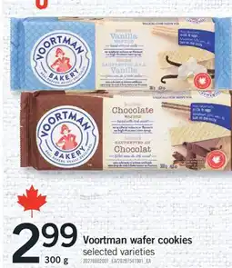 Fortinos VOORTMAN WAFER COOKIES, 300 g offer
