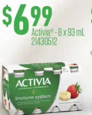Fortinos ACTIVIA -8 x 93 mL offer