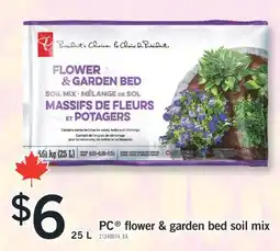 Fortinos PC FLOWER & GARDEN BED SOIL MIX, 25 L offer