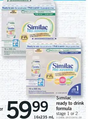 Fortinos SIMILAC READY TO DRINK FORMULA, 16x235 mL offer