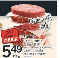 Fortinos FORTINOS FRESH BURGERS, 227 g offer
