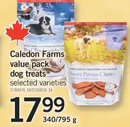 Fortinos CALEDON FARMS VALUE PACK DOG TREATS, 340/795 g offer