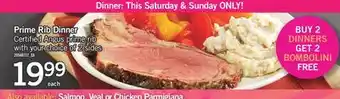 Fortinos PRIME RIB DINNER offer